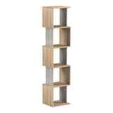 Biblioteca Cubik, 35x30x161 cm - Sonoma-Marmura Bej