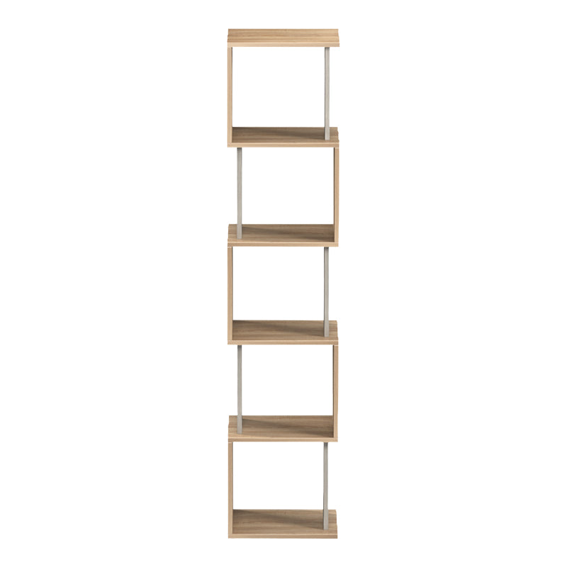 Biblioteca Cubik, 35x30x161 cm - Sonoma-Marmura Bej