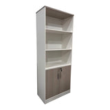 Biblioteca de birou Armadi, Sonoma alb, 80x40x200 cm