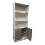 Biblioteca de birou Armadi, Sonoma alb, 80x40x200 cm