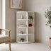 Alb | SKU: 431-000010 | Bibliotecă de colț Benzal, 80x30x120 cm, varianta Alb, produs pentru amenajarea locuinței, disponibil online în România la CasaMob