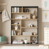 Biblioteca Decora, 90x22x124 cm - Natural-Antracit