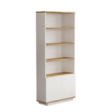 Biblioteca Dentist cu 2 usi si 5 rafturi, Stejar, 75x26.8x168.3 cm