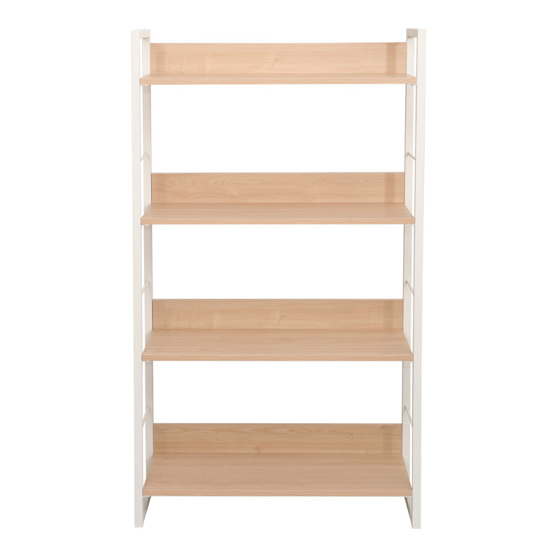 Biblioteca Dorfie, metal si PAL, 70x30x124 cm - Natur-Alb