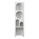 Bibliotecă Emersi, Alb, 48x35x180 cm