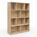 Biblioteca Evergin, Stejar, 100x30x135 cm