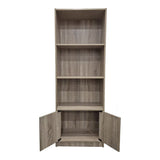 Biblioteca moderna Tekaro, Lemn, Diverse culori, 60x29x166 cm - Stejar