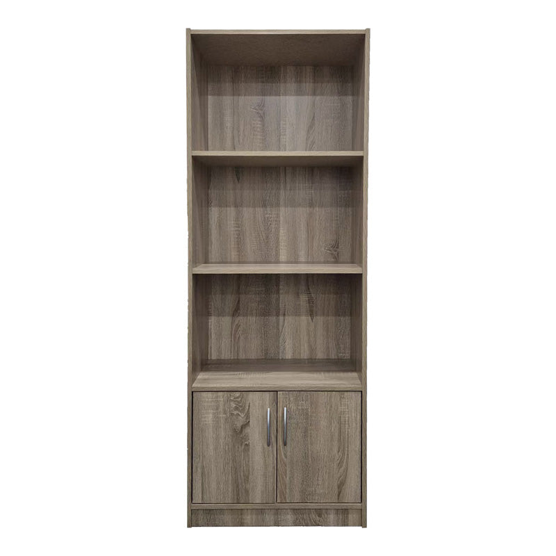 Biblioteca moderna Tekaro, Lemn, Diverse culori, 60x29x166 cm - Stejar