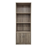 Biblioteca moderna Tekaro, Lemn, Diverse culori, 60x29x166 cm - Stejar