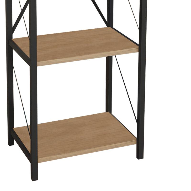 Biblioteca Glase, Antracit - Stejar, 40x30x150 cm - Stejar