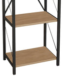 Biblioteca Glase, Antracit - Stejar, 40x30x150 cm - Stejar
