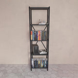 Biblioteca Glase, Antracit - Stejar, 40x30x150 cm - Antracit
