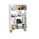 Biblioteca Harby cu Rafturi, Alb, 90x25x139 cm