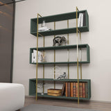 Biblioteca Hugi Lux cu 6 Rafturi, 120x180x30 cm - Metalic