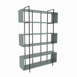 Biblioteca Hugi Lux cu 6 Rafturi, 120x180x30 cm - Verde inchis