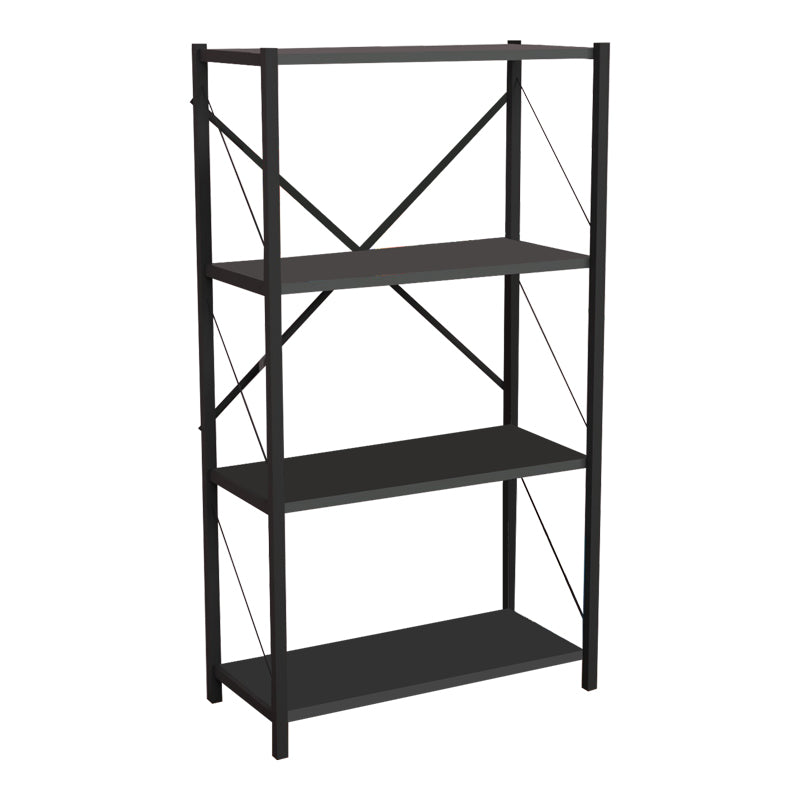 Biblioteca Jackrey stejar-metal, negru, 60x30x114 cm - Biblioteca Jackrey stejar-metal, negru, 60x30x114 cm - 321-000011