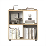 Biblioteca Joasa KTP-022-FF-1 Home Collection® Cubic, Alb - Stejar, 70x72x30 cm - Stejar | SKU: KTP-022-FF-1