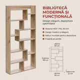 Biblioteca Kuttap, Pin, Multicolor, 90x182x22 cm