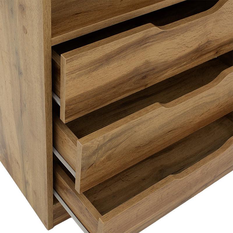 Biblioteca Lucinda, 120x30x181 cm - Stejar