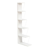 Biblioteca mini Tars, 130x22x146 cm - Alb