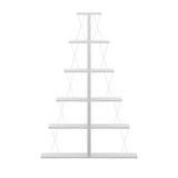 Biblioteca mini Tars, 130x22x146 cm - Alb