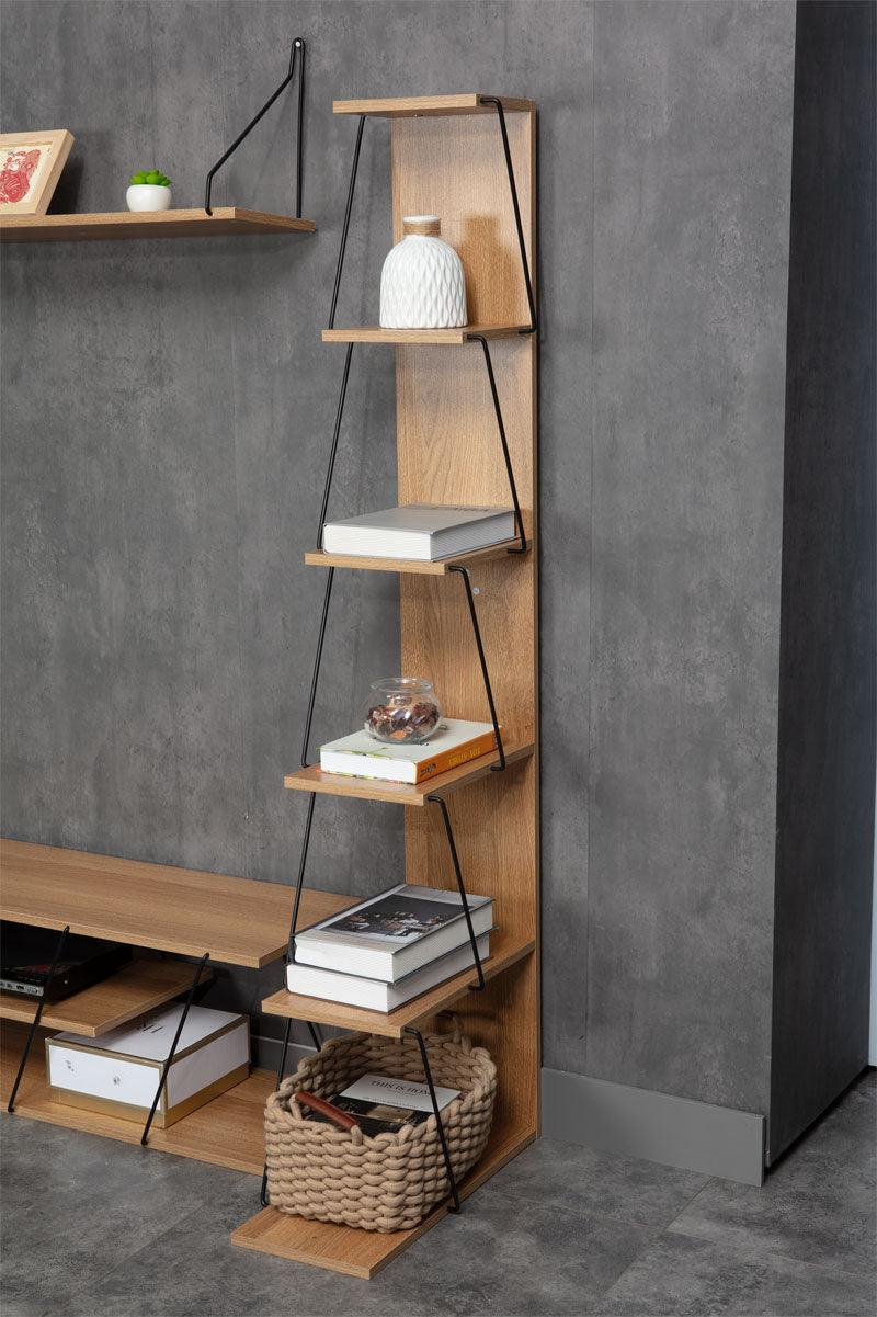 Biblioteca mini Tars, 50x22x150 cm - Sonoma