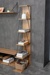 Biblioteca mini Tars, 50x22x150 cm - Sonoma