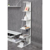 Biblioteca mini Tars, 50x22x150 cm - Alb