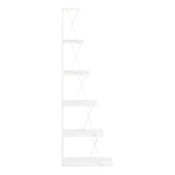 Biblioteca mini Tars, 50x22x150 cm - Alb
