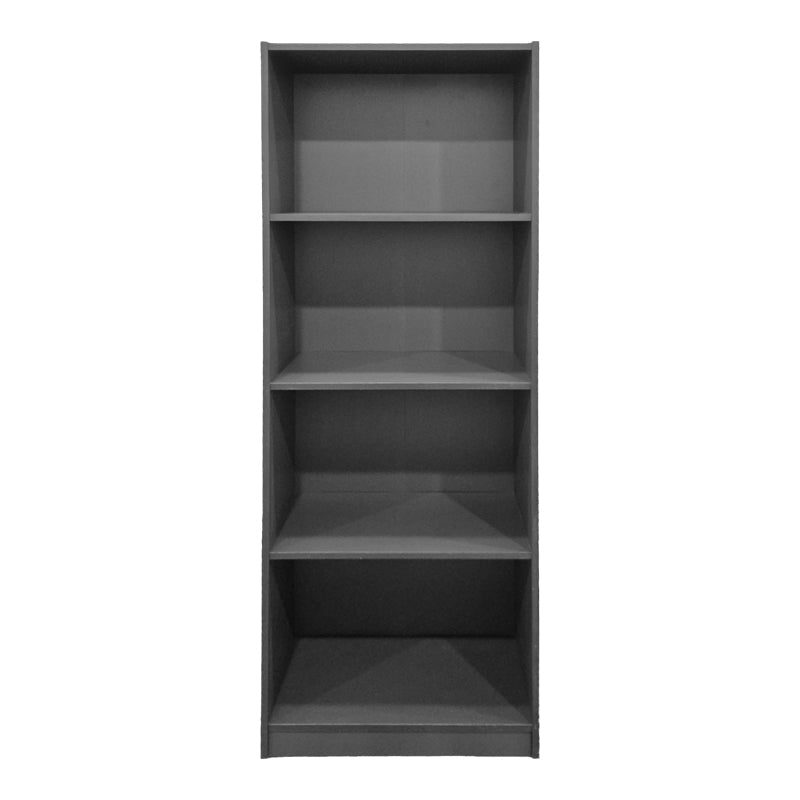 Bibliotecă practică Kendy, Modern, Lemn, Alb - Antracit, 60x30x167 cm - Antracit