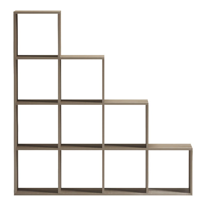 Bibliotecă Funcțională Scala, Modernă, Material Lemn, Alb - Antracit, 130x29x130 cm - Sonoma