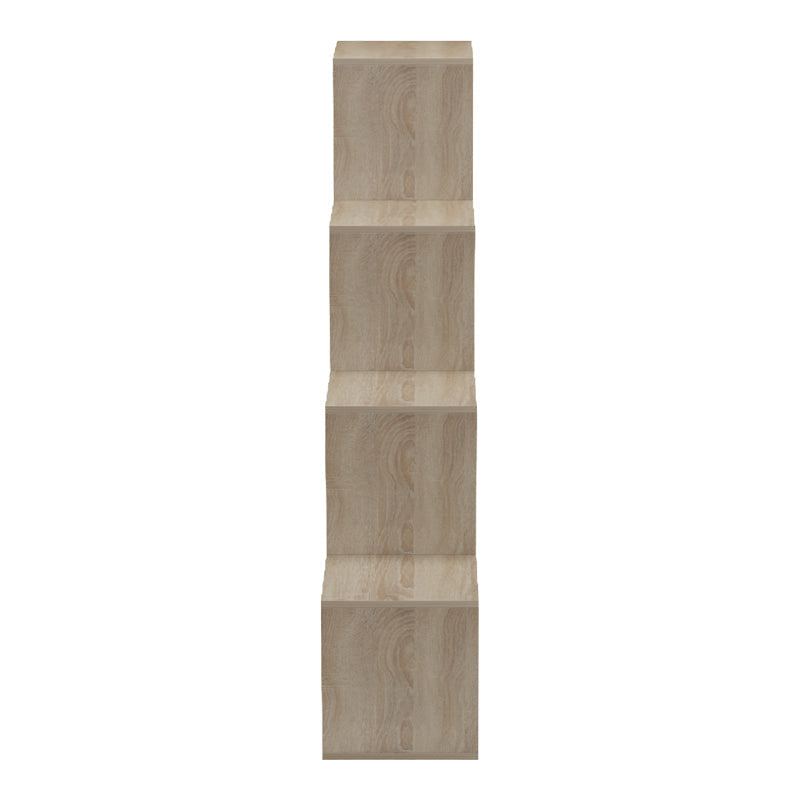 Bibliotecă Funcțională Scala, Modernă, Material Lemn, Alb - Antracit, 130x29x130 cm - Sonoma