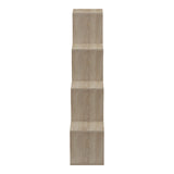 Bibliotecă Funcțională Scala, Modernă, Material Lemn, Alb - Antracit, 130x29x130 cm - Sonoma
