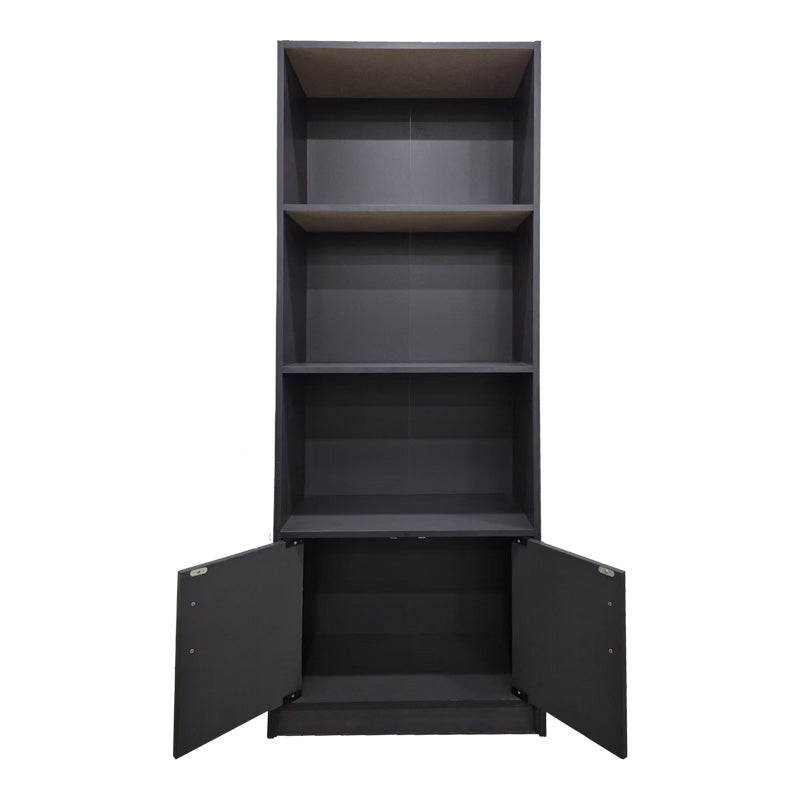 Biblioteca moderna Tekaro, Lemn, Diverse culori, 60x29x166 cm - Antracit