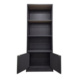 Biblioteca moderna Tekaro, Lemn, Diverse culori, 60x29x166 cm - Antracit