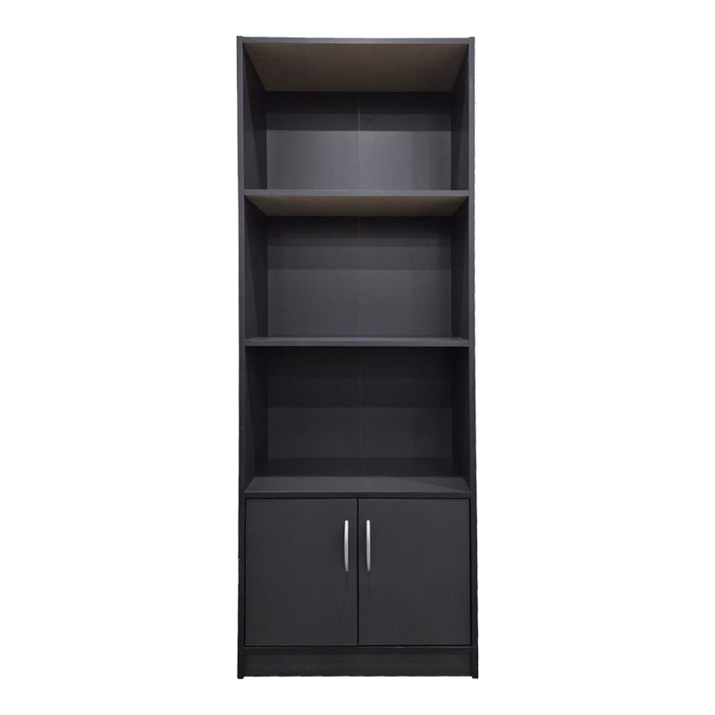 Biblioteca moderna Tekaro, Lemn, Diverse culori, 60x29x166 cm - Antracit