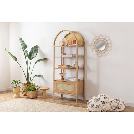 Biblioteca Nala 75 Howard, natural - negru (diverse dimensiuni)
