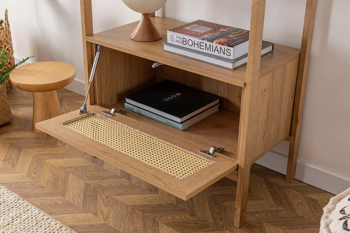 Biblioteca Nala 75 Howard, natural - negru (diverse dimensiuni) - Natural