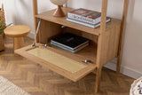 Biblioteca Nala 75 Howard, natural - negru (diverse dimensiuni) - Natural