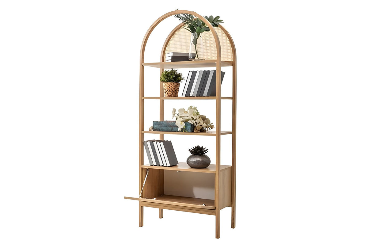 Biblioteca Nala 75 Howard, natural - negru (diverse dimensiuni) - Natural