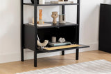 Biblioteca Nala 75 Howard, natural - negru (diverse dimensiuni) - Negru