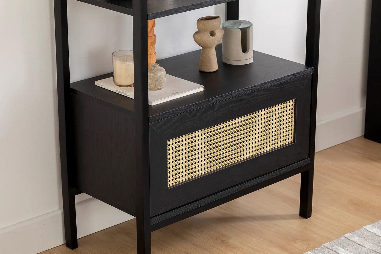 Biblioteca Nala 75 Howard, natural - negru (diverse dimensiuni) - Negru