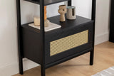 Biblioteca Nala 75 Howard, natural - negru (diverse dimensiuni) - Negru