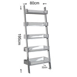 Bibliotecă Only Comforty, stejar - nuc - alb, 80x32x195 cm - Nuc