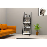 Bibliotecă Passi Puqa Design, nuc - alb, 50x44x150 cm - Bibliotecă Passi Puqa Design, nuc - alb, 50x44x150 cm
