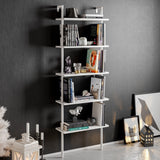 Bibliotecă Paula Hadley, negru - alb, 60x22x174 cm - Bibliotecă Paula Hadley, negru - alb, 60x22x30 cm - 541HDL1305
