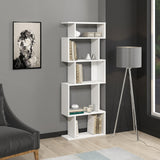 Biblioteca Piramide, Alb, 60x22x160 cm