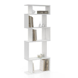 Biblioteca Piramide, Alb, 60x22x160 cm