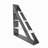 Biblioteca Pisagor cu 4 Rafturi, 120x132x25 cm - Negru