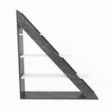 Biblioteca Pisagor cu 4 Rafturi, 120x132x25 cm - Negru